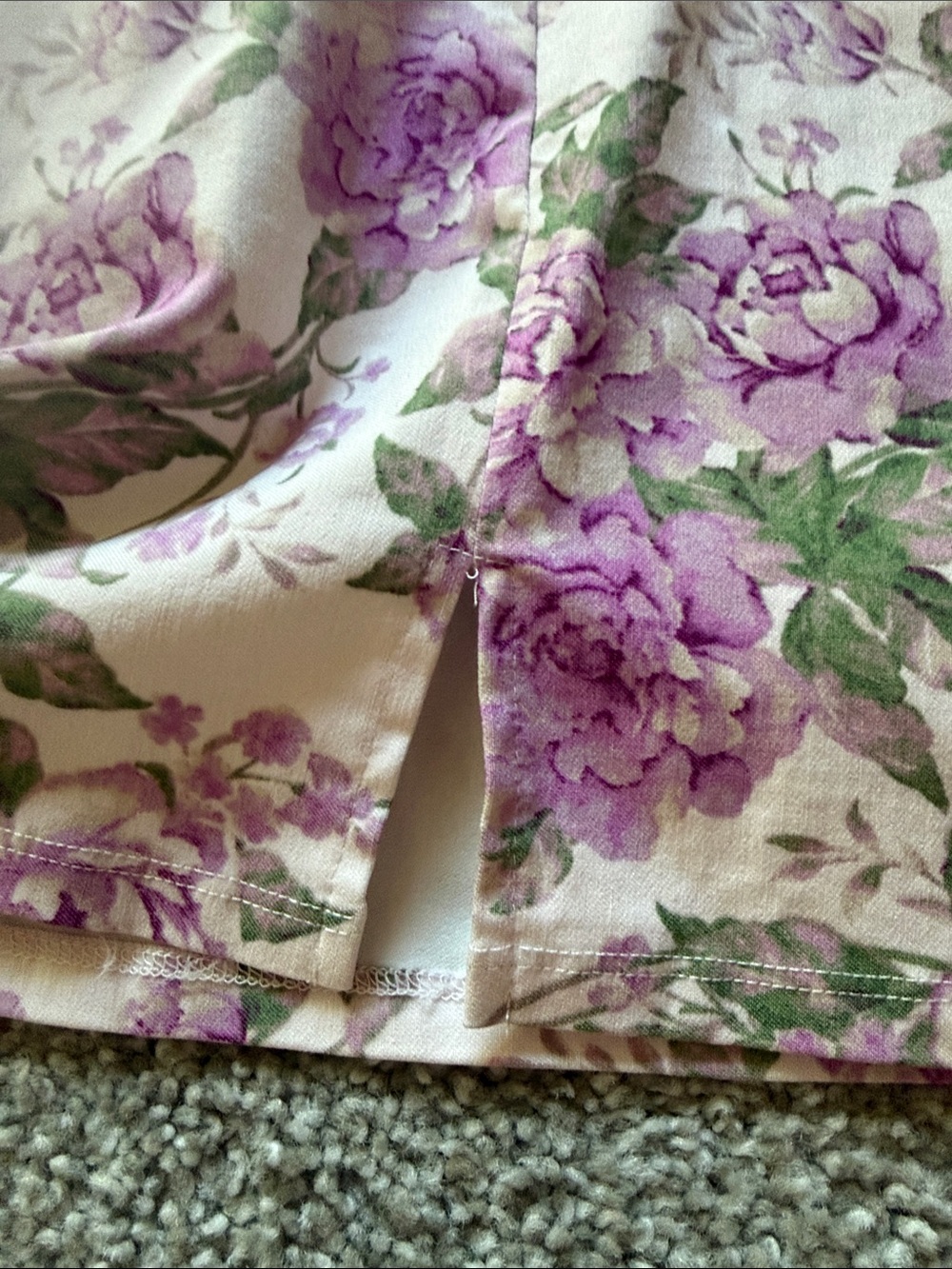 Trixxi Pink Floral Mini Dress Floral Puff Sleeve the Shoulder Size S - Picture 4 of 5